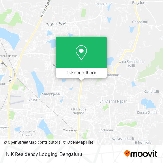 N K Residency Lodging map