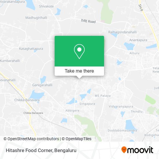 Hitashre Food Corner map