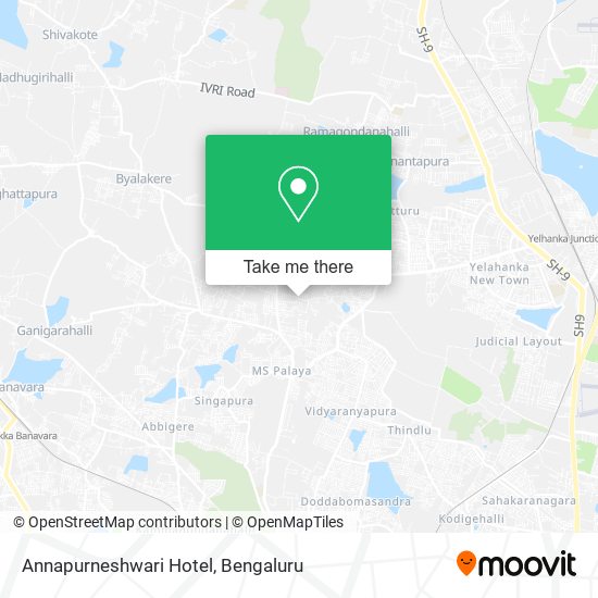 Annapurneshwari Hotel map