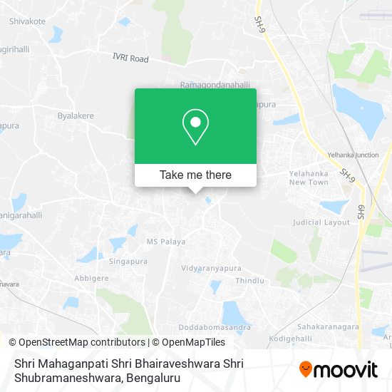 Shri Mahaganpati Shri Bhairaveshwara Shri Shubramaneshwara map