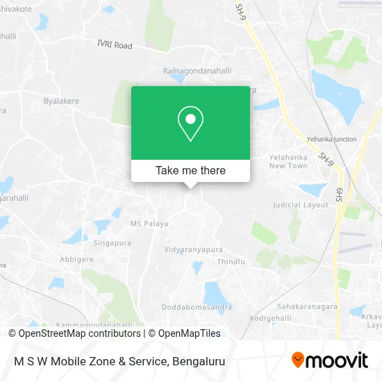 M S W Mobile Zone & Service map
