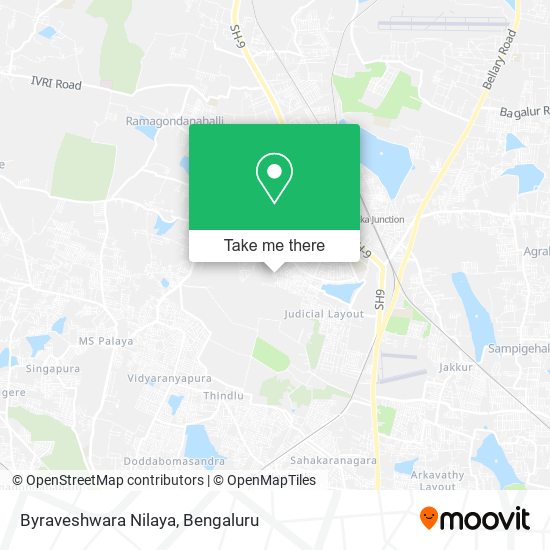 Byraveshwara Nilaya map