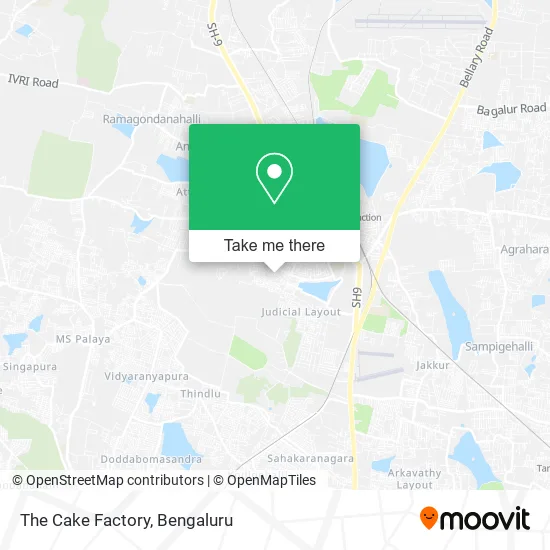 The Cake Factory map