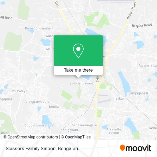 Scissors Family Saloon map