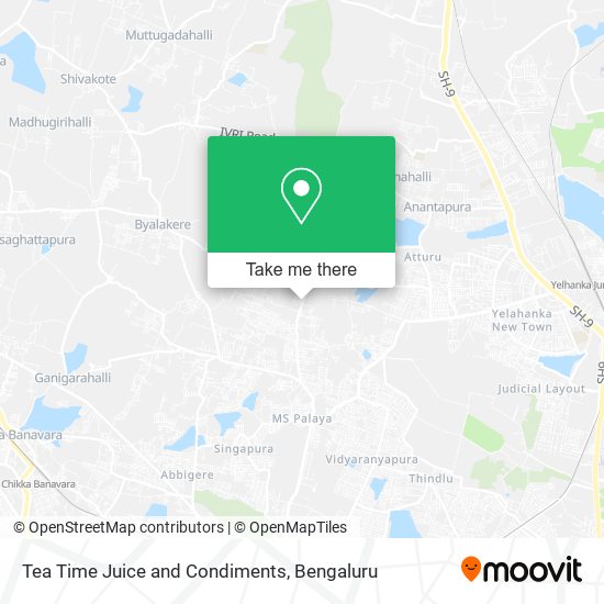 Tea Time Juice and Condiments map
