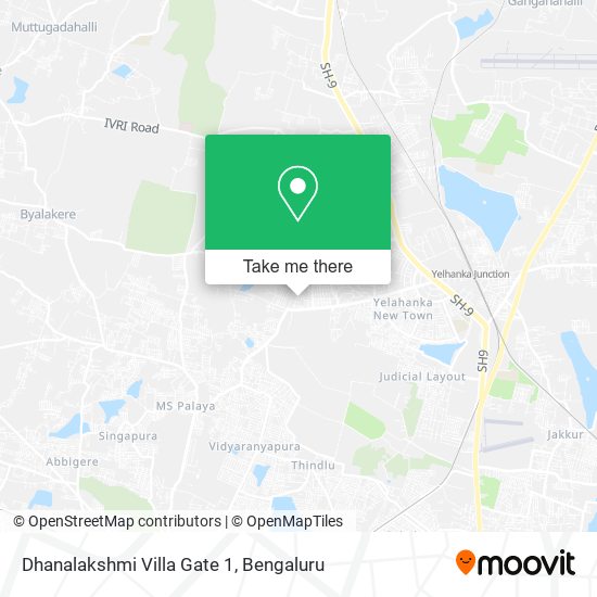 Dhanalakshmi Villa Gate 1 map