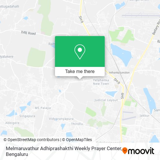 Melmaruvathur Adhiprashakthi Weekly Prayer Center map