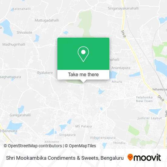 Shri Mookambika Condiments & Sweets map