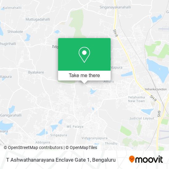 T Ashwathanarayana Enclave Gate 1 map