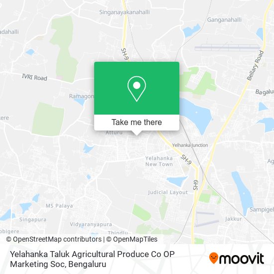 Yelahanka Taluk Agricultural Produce Co OP Marketing Soc map