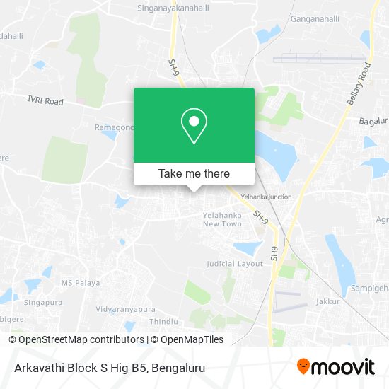 Arkavathi Block S Hig B5 map