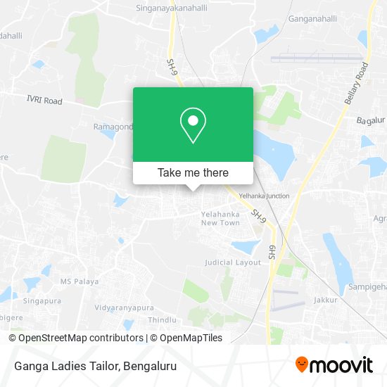 Ganga Ladies Tailor map