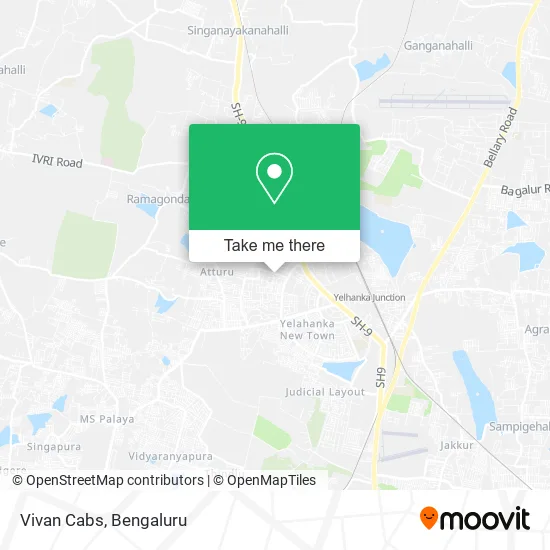 Vivan Cabs map