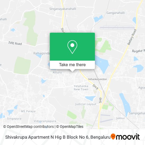 Shivakrupa Apartment N Hig B Block No 6 map