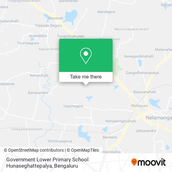 Government Lower Primary School Hunaseghattepalya map
