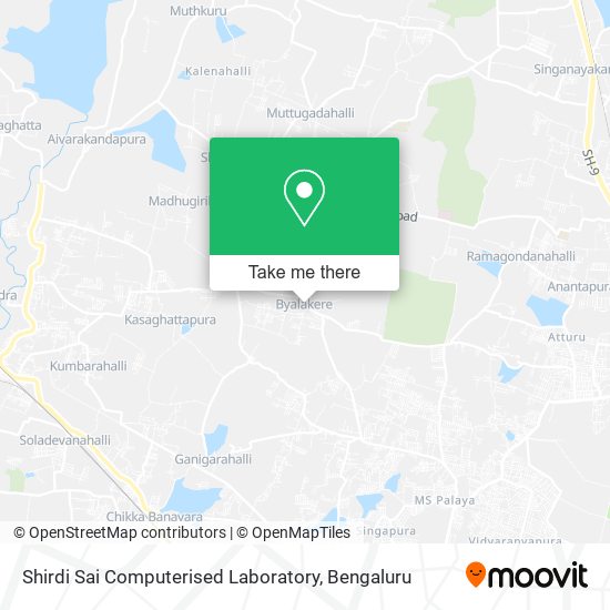 Shirdi Sai Computerised Laboratory map