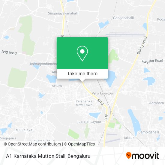 A1 Karnataka Mutton Stall map