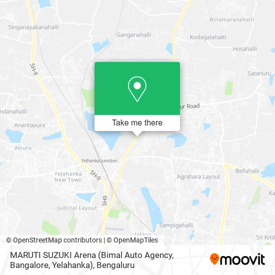 MARUTI SUZUKI Arena (Bimal Auto Agency, Bangalore, Yelahanka) map