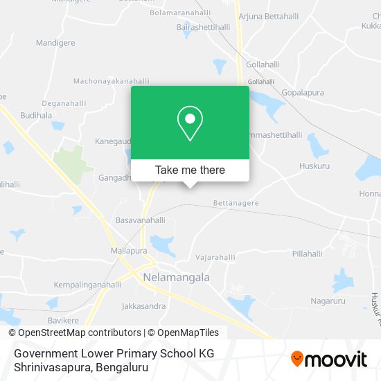 Government Lower Primary School KG Shrinivasapura map