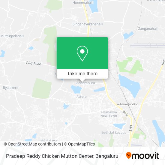 Pradeep Reddy Chicken Mutton Center map