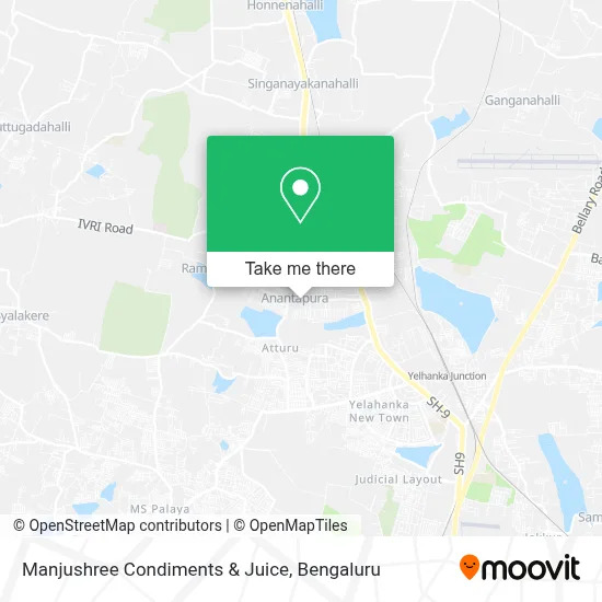Manjushree Condiments & Juice map