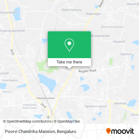 Poorvi Chandrika Mansion map