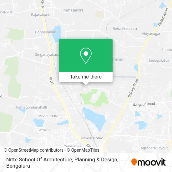 Nitte School Of Architecture, Planning & Design map