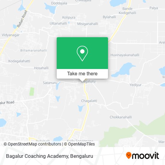 Bagalur Coaching Academy map