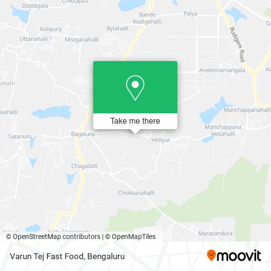 Varun Tej Fast Food map