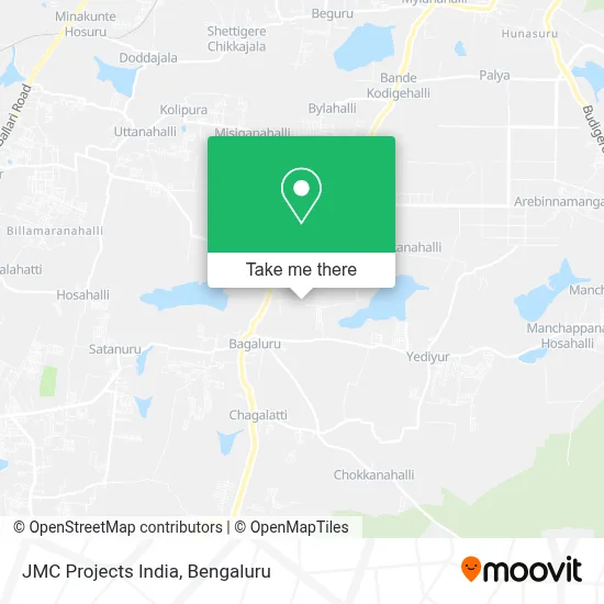 JMC Projects India map