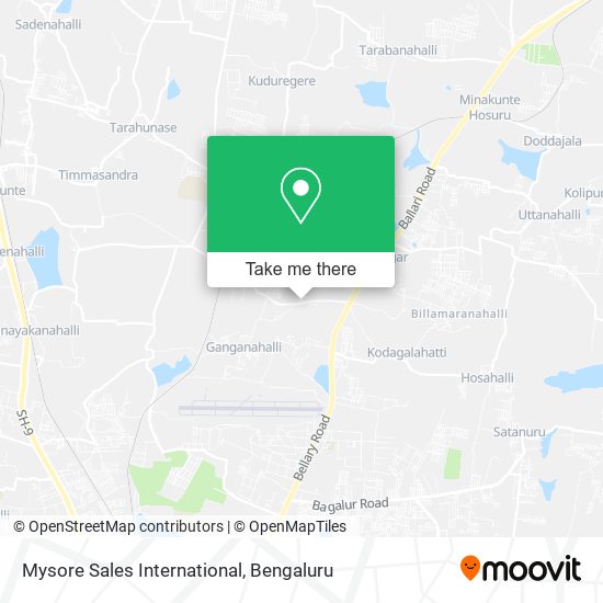 Mysore Sales International map