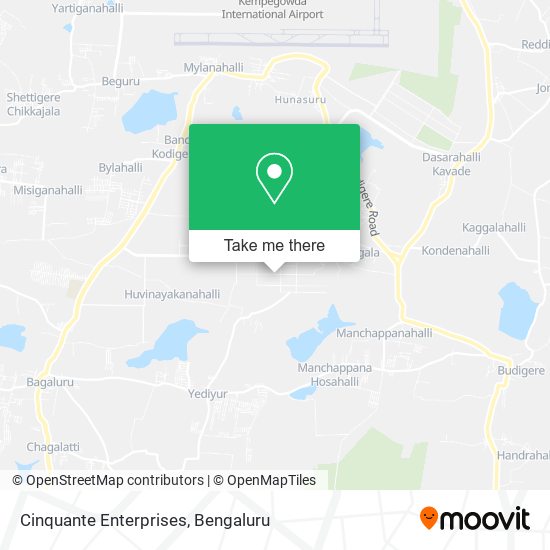 Cinquante Enterprises map
