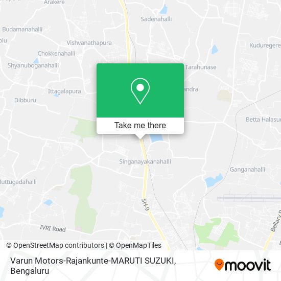 Varun Motors-Rajankunte-MARUTI SUZUKI map