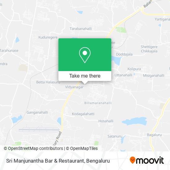 Sri Manjunantha Bar & Restaurant map