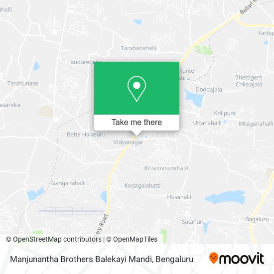 Manjunantha Brothers Balekayi Mandi map