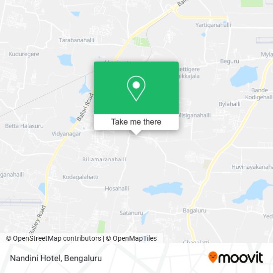 Nandini Hotel map