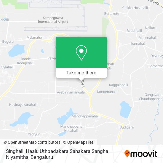 Singhalli Haalu Uthpadakara Sahakara Sangha Niyamitha map