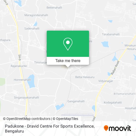 Padukone - Dravid Centre For Sports Excellence map