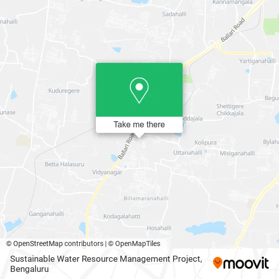 Sustainable Water Resource Management Project map