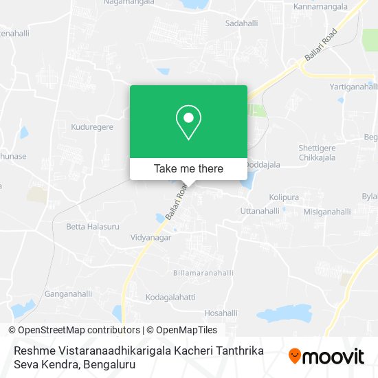 Reshme Vistaranaadhikarigala Kacheri Tanthrika Seva Kendra map