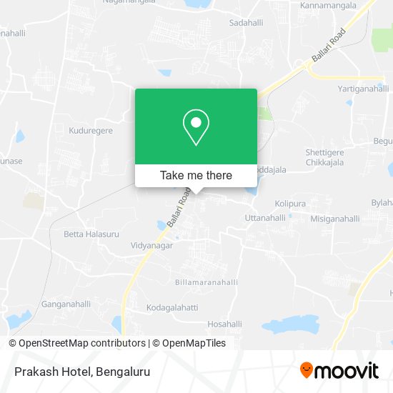 Prakash Hotel map