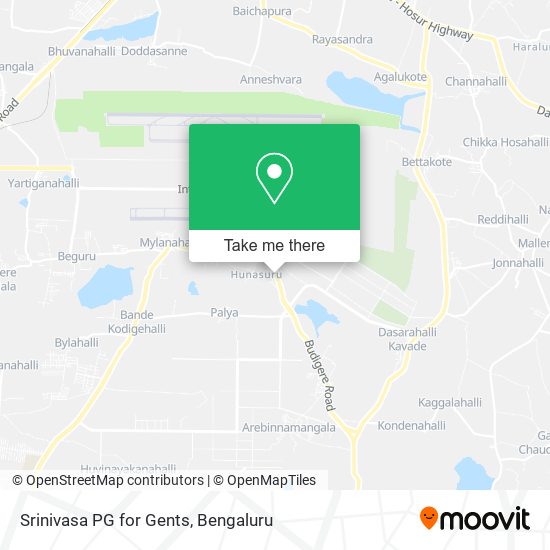 Srinivasa PG for Gents map