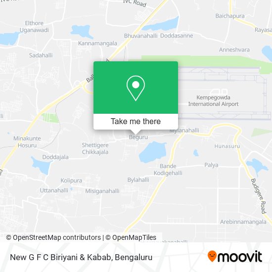 New G F C Biriyani & Kabab map