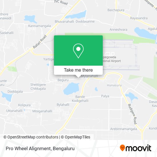Pro Wheel Alignment map