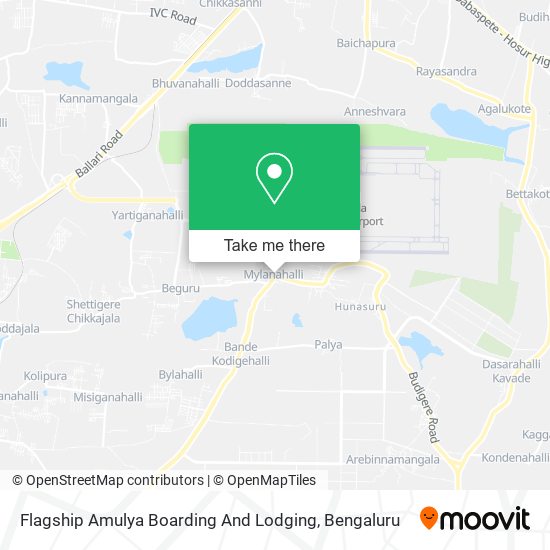 Flagship Amulya Boarding And Lodging map