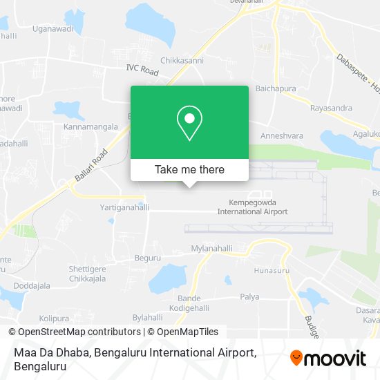 Maa Da Dhaba, Bengaluru International Airport map