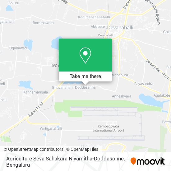 Agriculture Seva Sahakara Niyamitha-Doddasonne map