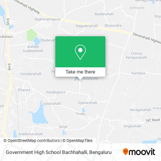 Government High School Bachhahalli map