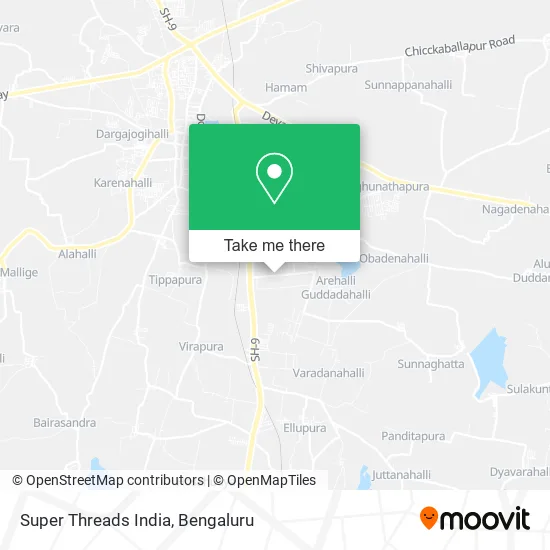 Super Threads India map