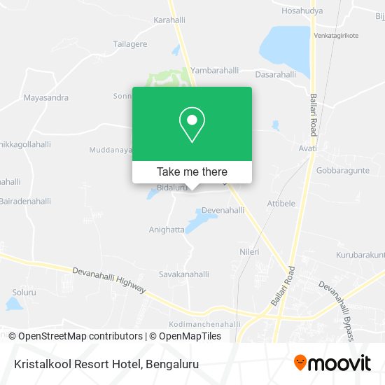 Kristalkool Resort Hotel map